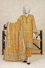 PRINTED KHADDAR STITCHED 3 PIECE