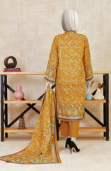PRINTED KHADDAR STITCHED 3 PIECE