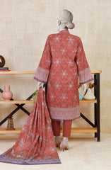 PRINTED KHADDAR STITCHED 3 PIECE