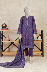 PRINTED KHADDAR STITCHED 3 PIECE