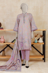 PRINTED KHADDAR STITCHED 3 PIECE