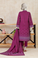 PRINTED KHADDAR STITCHED 3 PIECE