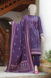 PRINTED KHADDAR STITCHED 3 PIECE