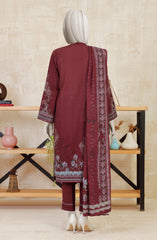 PRINTED KHADDAR STITCHED 3 PIECE