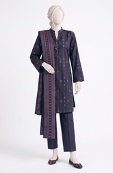 3 PIECE- PRINTED PREMIUM KHADDAR SUIT
