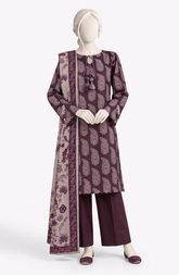 3 PIECE- PRINTED PREMIUM KHADDAR SUIT