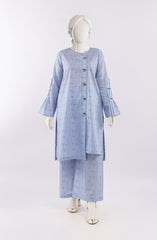 SUMMER'23 PRINTED TECHNICOLOR STITCHED 2PC SUIT