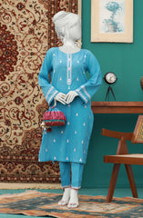FESTIVE'23 DRAWN FLORA EMBROIDERED STITCHED 2PC SUIT