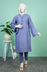 JACQUARD WOMEN STITCHED 1PC KURTI