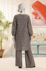 JACQUARD WOMEN STITCHED 2PC SUIT