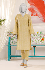 JACQUARD WOMEN STITCHED 2PC SUIT