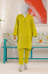 JACQUARD WOMEN STITCHED 2PC SUIT