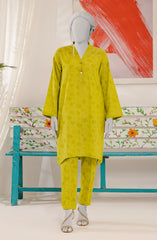 JACQUARD WOMEN STITCHED 2PC SUIT