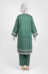 JASHAN E AZADI WOMEN 2PC STITCHED KURTI GREEN