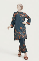 PRINTED CAMBRIC STITCHED 2 PIECE
