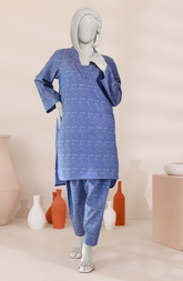 JACQUARD WOMEN STITCHED 2PC SUIT