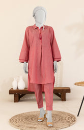 JACQUARD WOMEN STITCHED 2PC SUIT