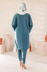 JACQUARD WOMEN STITCHED 2PC SUIT