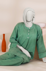 JACQUARD WOMEN STITCHED 2PC SUIT