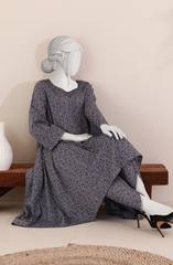 JACQUARD WOMEN STITCHED 2PC SUIT