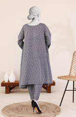 JACQUARD WOMEN STITCHED 2PC SUIT