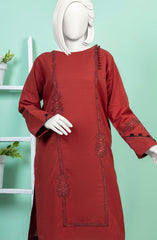 WINTER'24 EMBROIDERED CROSS HATCH WOMEN STITCHED 2PC SUIT