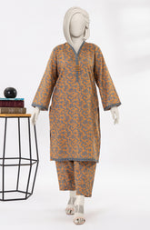 PRINTED KHADDAR STITCHED 2 PIECE