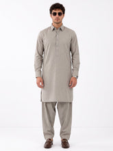 PASTEL-KHAKI BLENDED KAMEEZ SHALWAR