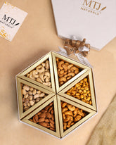 HEXAGONAL MIX DRY FRUIT GIFT BOX