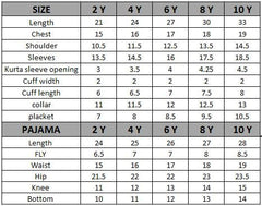 PRE WINTER'23 BOYS CASUAL KURTA PAJAMA SHARP BLUE