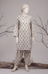 2 PIECE - PRINTED KHADDAR STITCHED