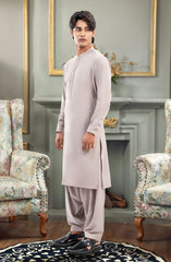 TEA-PINK EMBROIDERED KAMEEZ SHALWAR