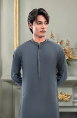 TEAL GREEN EMBROIDERED KURTA PAJAMA