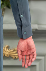 TEAL GREEN EMBROIDERED KURTA PAJAMA