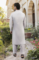 SLATE-GREY KAMEEZ SHALWAR