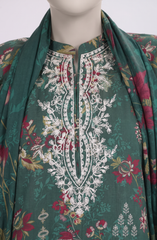 EMBROIDERED CAMBRIC STITCHED 3 PIECE