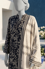 PRINTED TEXTURED LAWN 3PCS UNSTITCHED