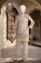 PRINTED CAMBRIC STITCHED 2 PIECE