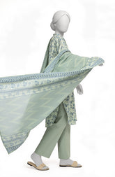 PRINTED TEXTURED LAWN 3PCS UNSTITCHED