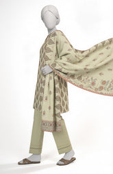 PRINTED TEXTURED LAWN 3PCS UNSTITCHED