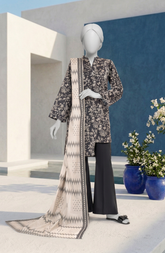 PRINTED TEXTURED LAWN 3PCS UNSTITCHED