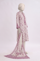 EMBROIDERED CAMBRIC STITCHED 3 PIECE