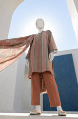 PRINTED TEXTURED LAWN 3PCS UNSTITCHED