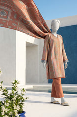 PRINTED TEXTURED LAWN 3PCS UNSTITCHED