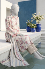 PRINTED TEXTURED LAWN 3PCS UNSTITCHED