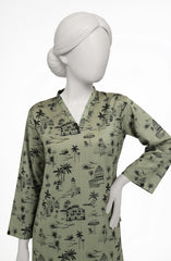 PRINTED CAMBRIC STITCHED 2 PIECE