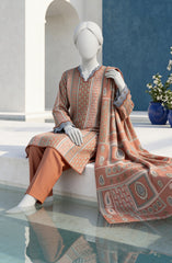 PRINTED TEXTURED LAWN 3PCS UNSTITCHED