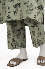 PRINTED CAMBRIC STITCHED 2 PIECE