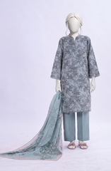 PRINTED LAWN STITCHED 3 PIECE