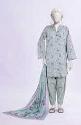 PRINTED LAWN STITCHED 3 PIECE